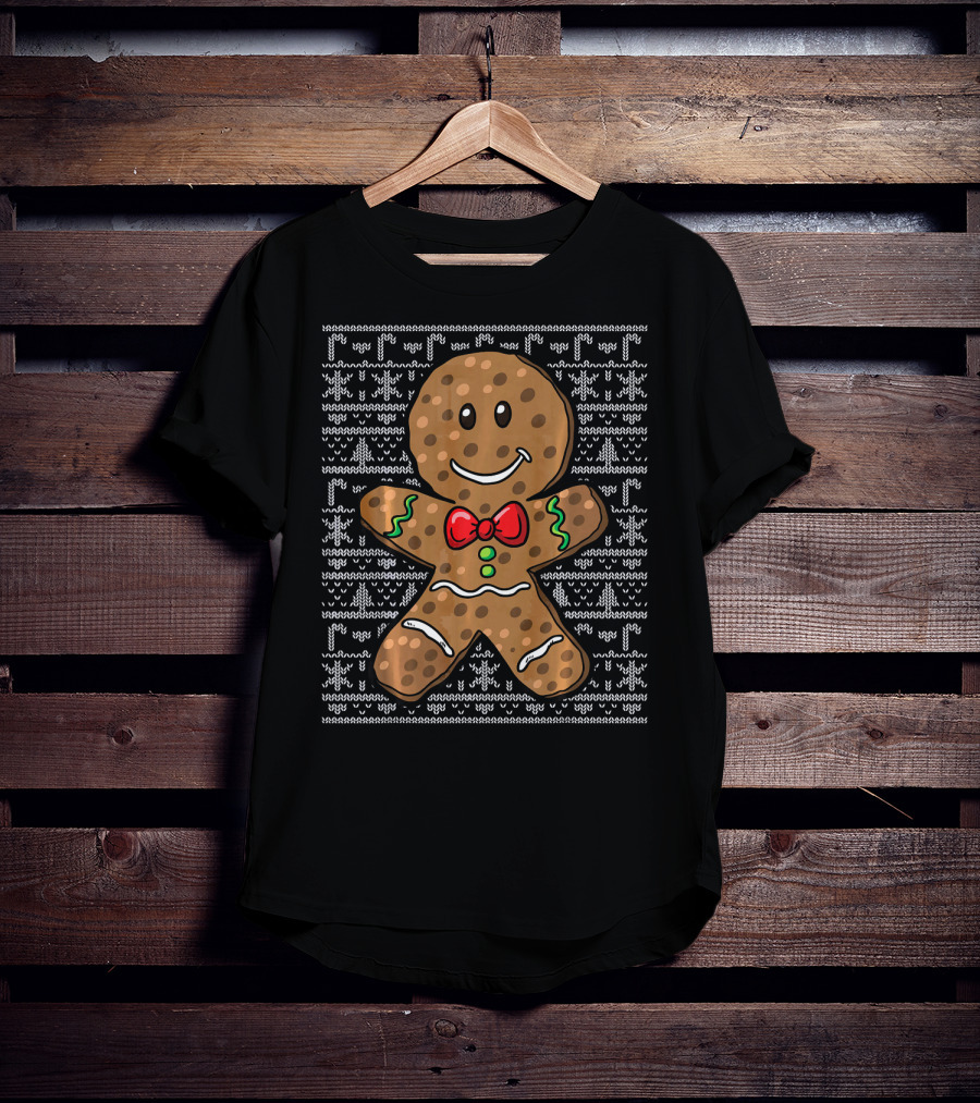 Gingerbread Man Christmas Holiday T-Shirt