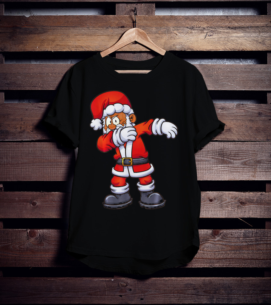 Dabbing Santa Claus In Traditional Red Suit T-Shirt