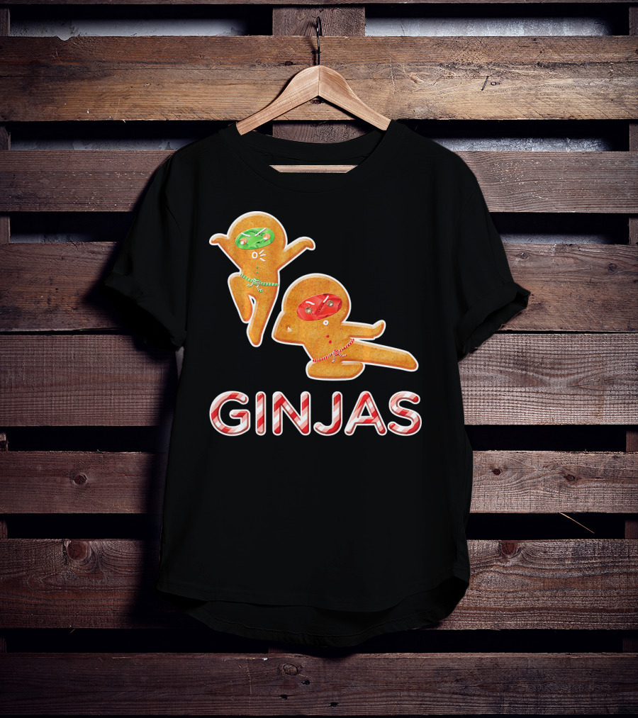 Ginjas Gingerbread Ninja Christmas T-Shirt