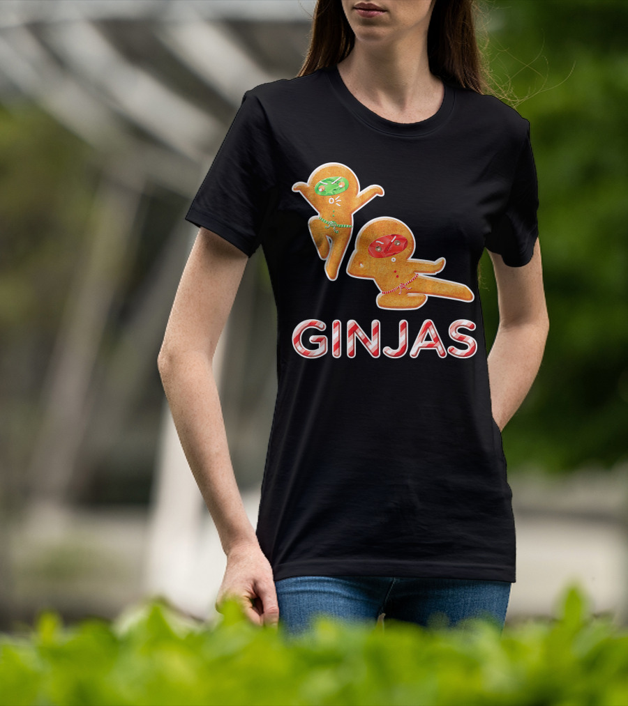Ginjas Gingerbread Ninja Christmas T-Shirt