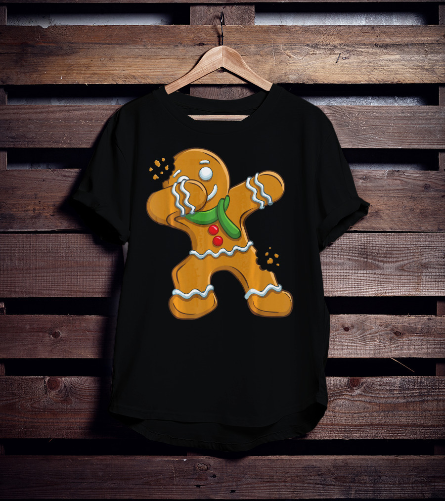 Dabbing Gingerbread Man Christmas Cookies Dance T-Shirt