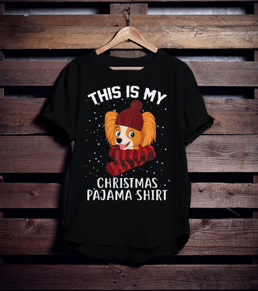 This Is My Christmas Pajama Shirt Papillon T-Shirt