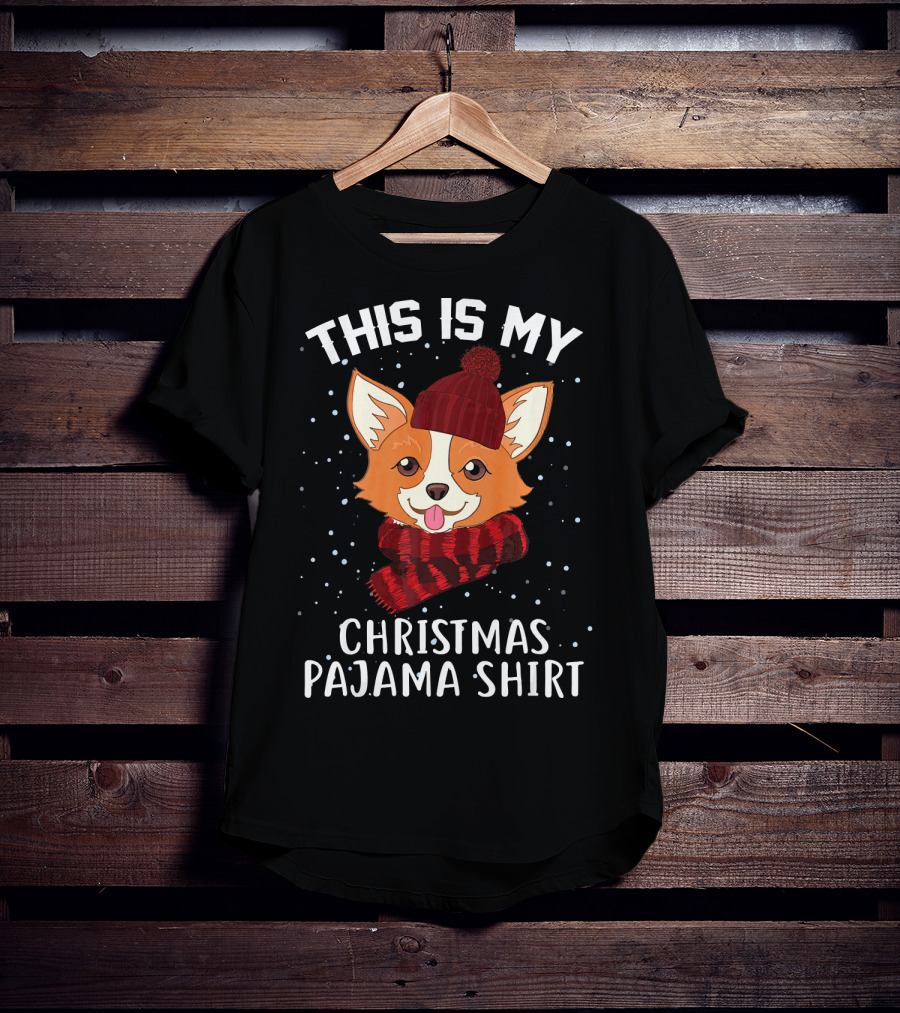 This Is My Christmas Pajama Shirt Corgi T-Shirt