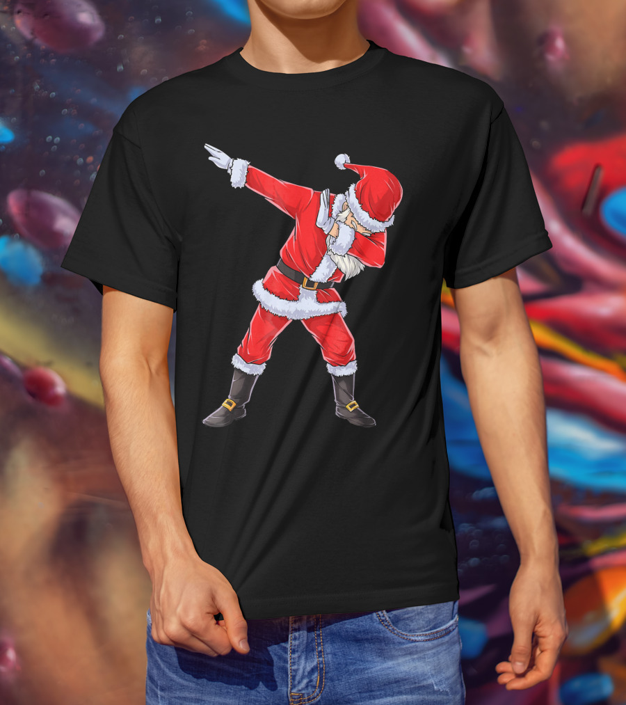 Dabbing Santa Christmas Dance Pose T-Shirt