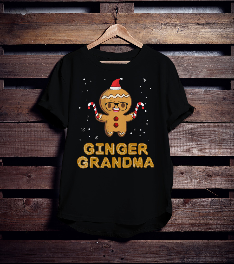 Ginger Grandma Matching Gingerbread Family T-Shirt