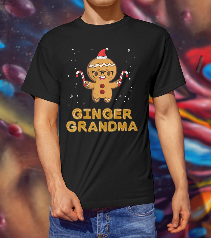 Ginger Grandma Matching Gingerbread Family T-Shirt