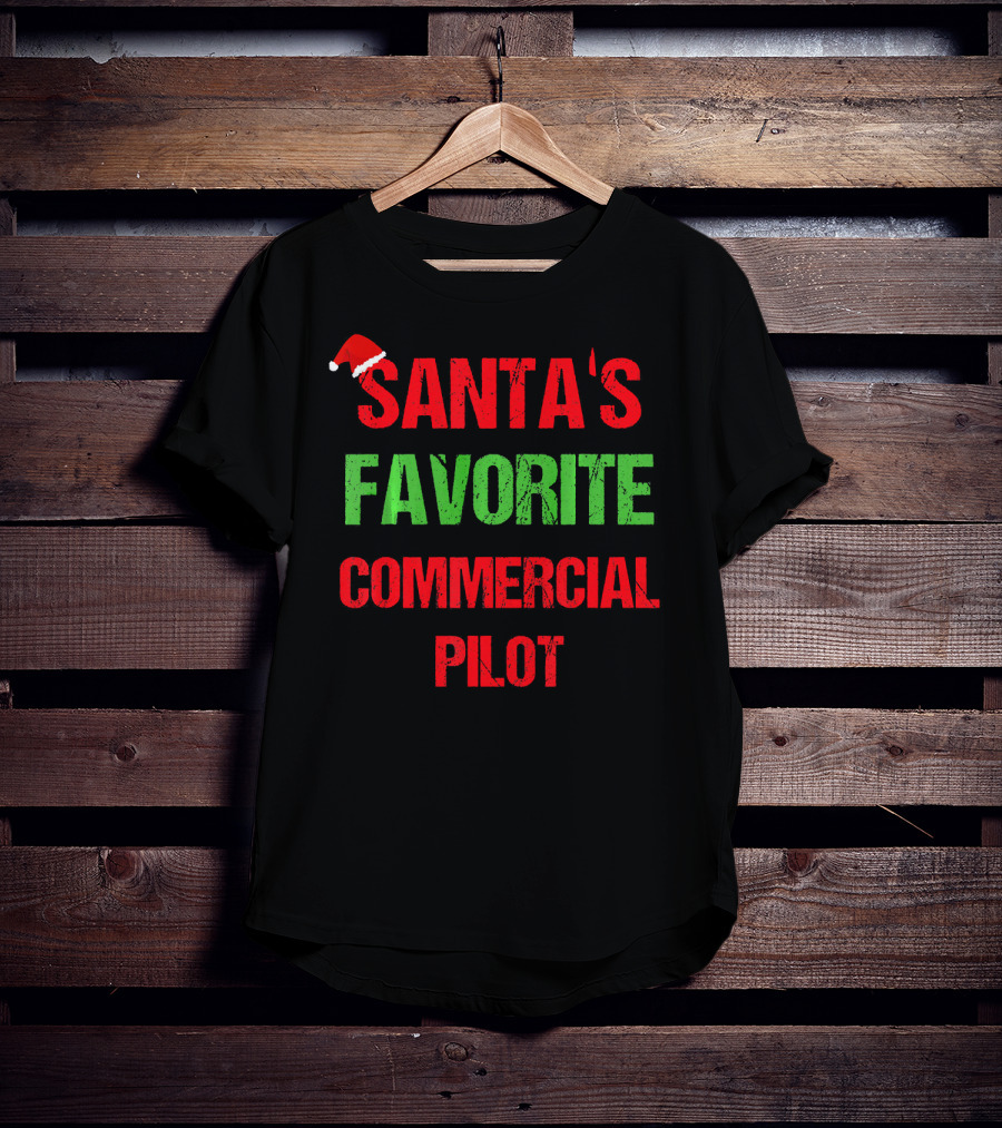Santa's Favorite Commercial Pilot T-Shirt