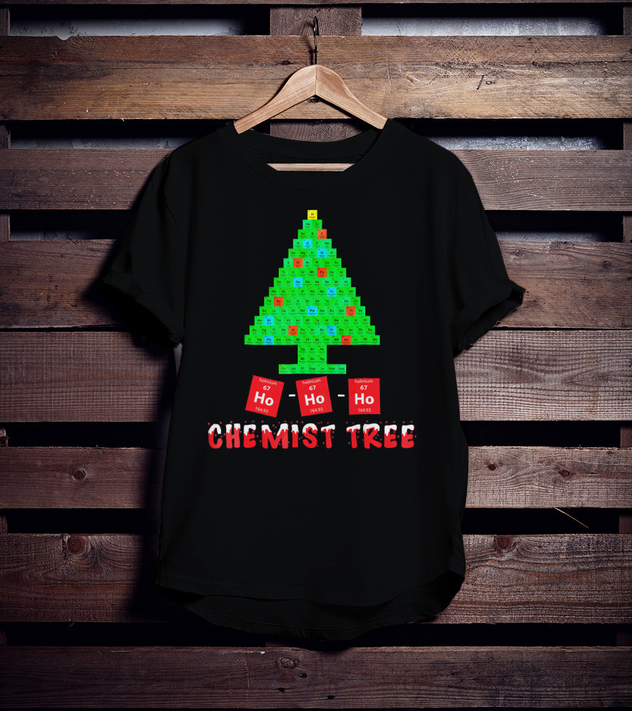 Chemist Tree Ho Ho Ho Unique Chemistry T-Shirt