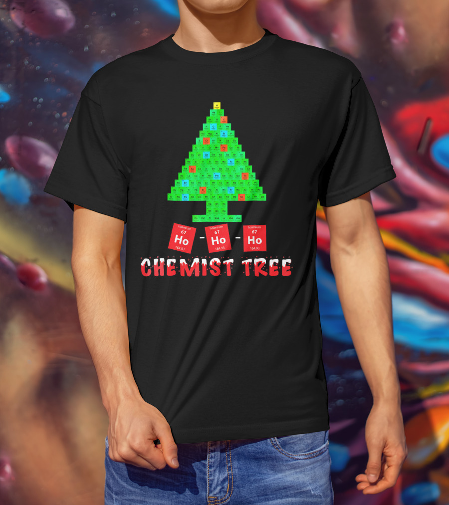 Chemist Tree Ho Ho Ho Unique Chemistry T-Shirt