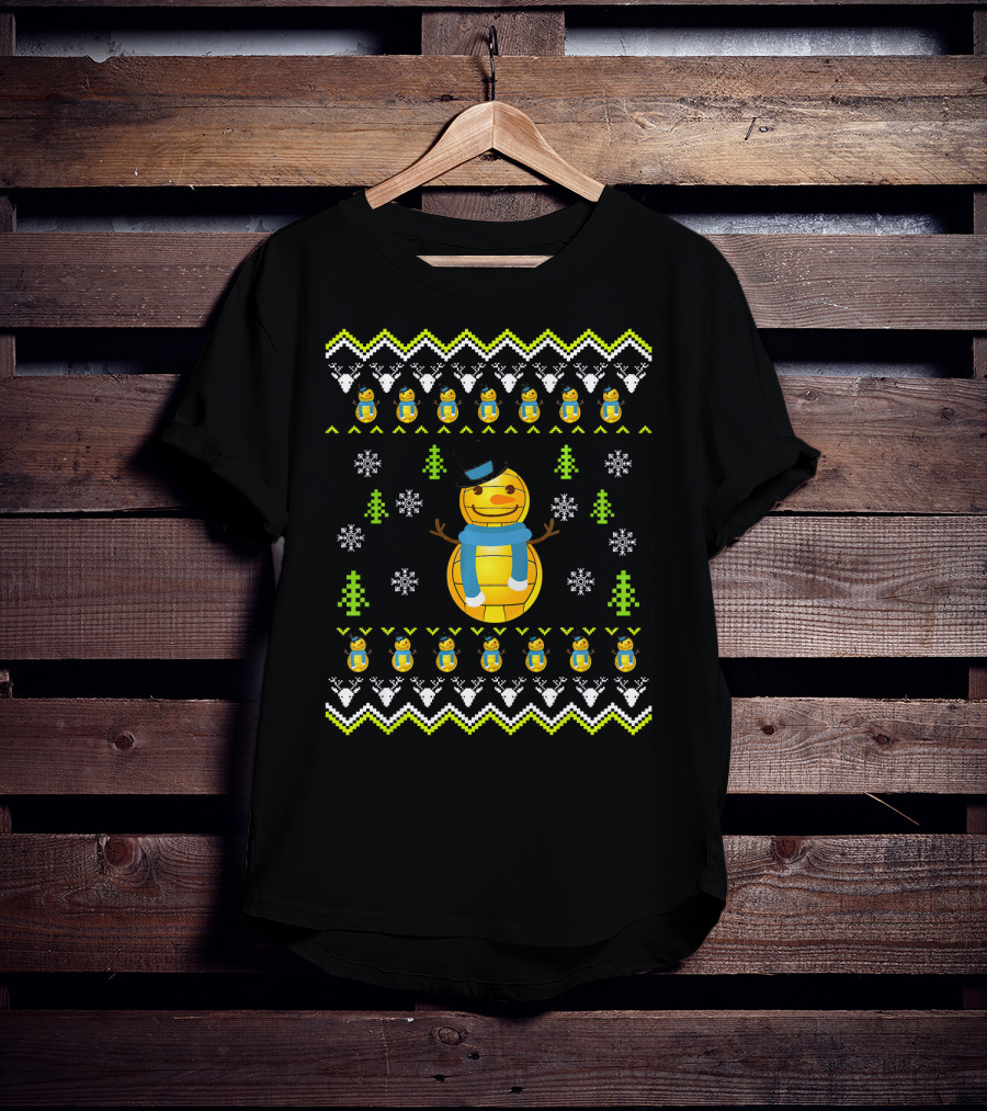 Water Polo Snowman Ugly Christmas T-Shirt