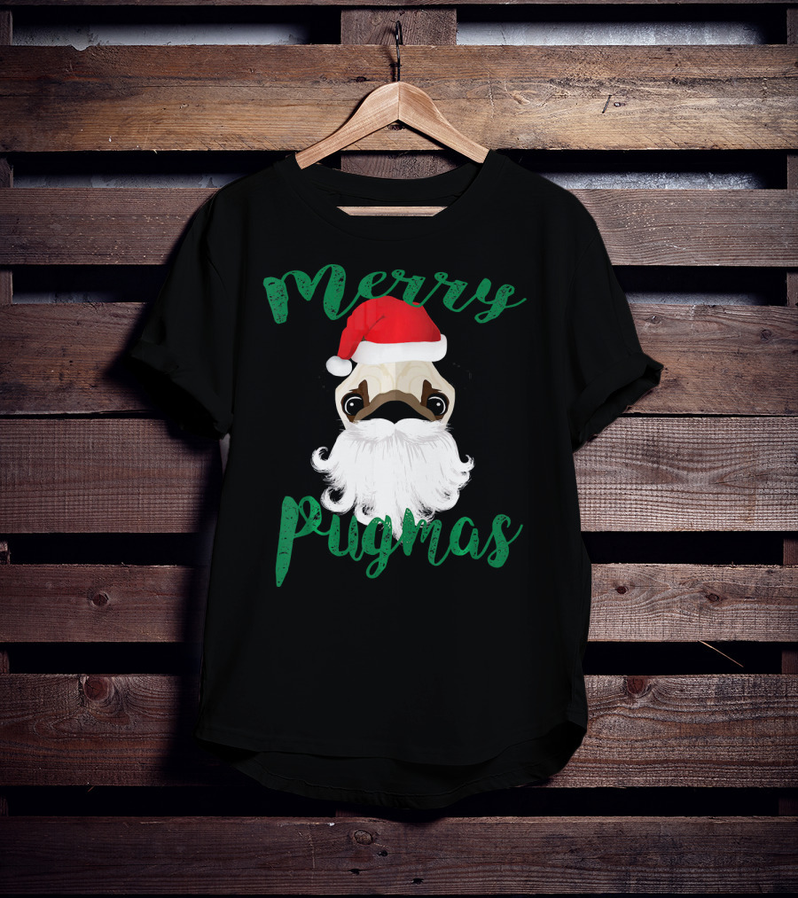 Merry Pugmas Pug Pug T-Shirt