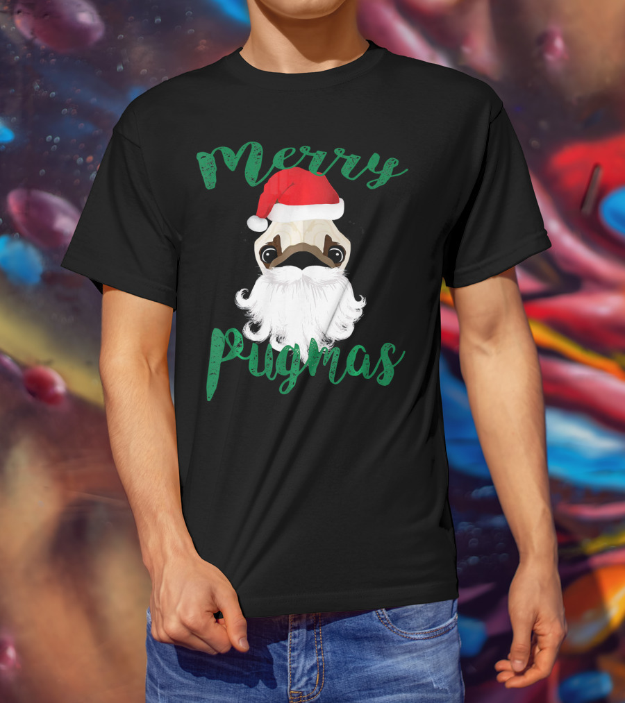 Merry Pugmas Pug Pug T-Shirt