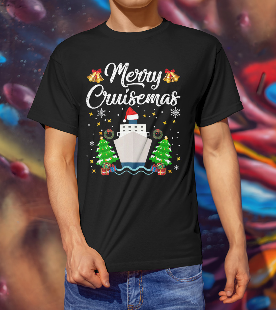 Merry Cruisemas Cruise Ship Christmas Holiday Family Adventure T-Shirt