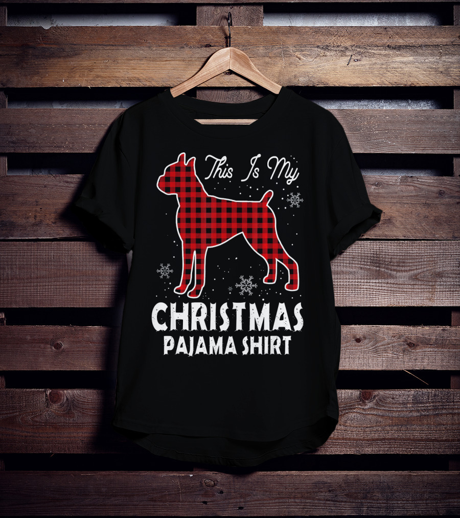 This Is My Christmas Boxer Dog Pajama T-Shirt