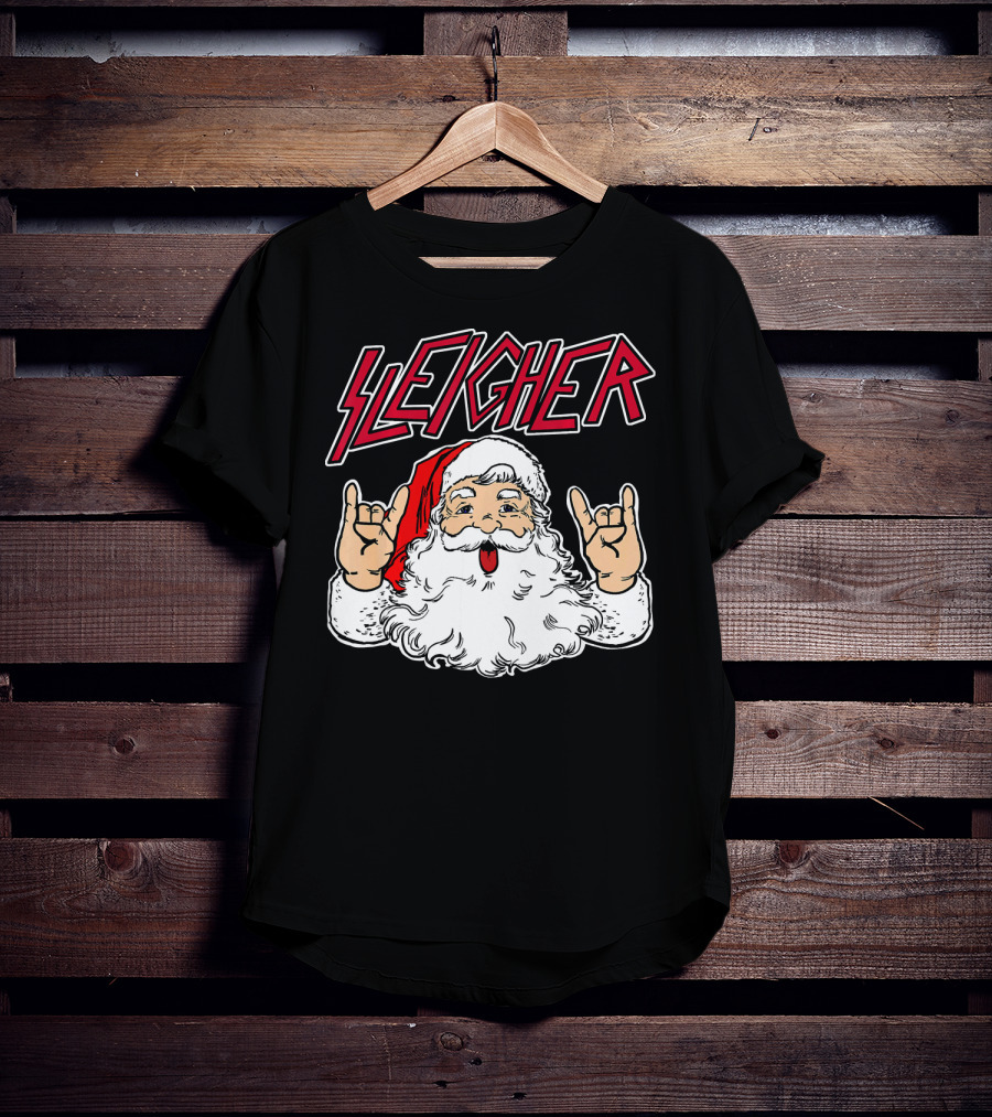Santa Sleigher Funny Slayer Hail Santa T-Shirt