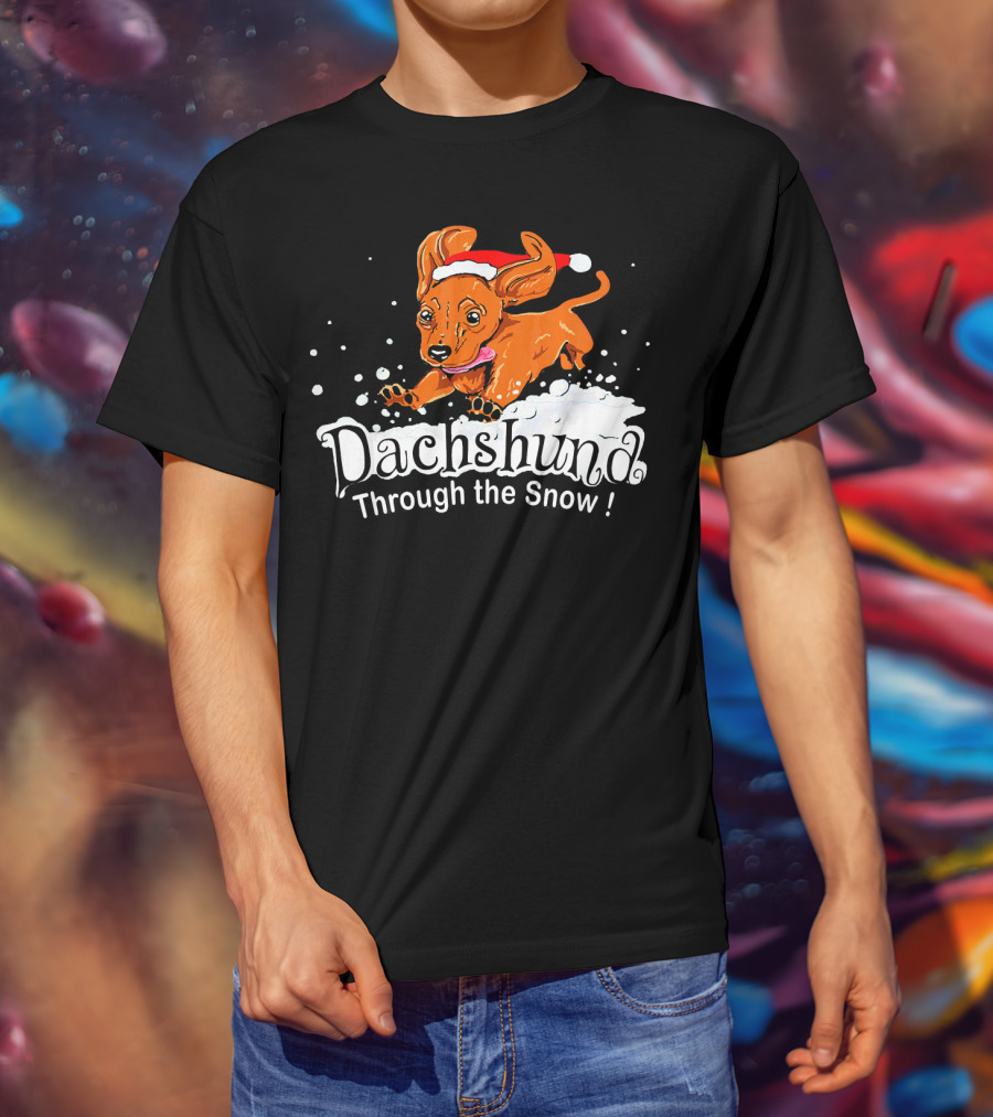 Dachshund Through The Snow T-Shirt