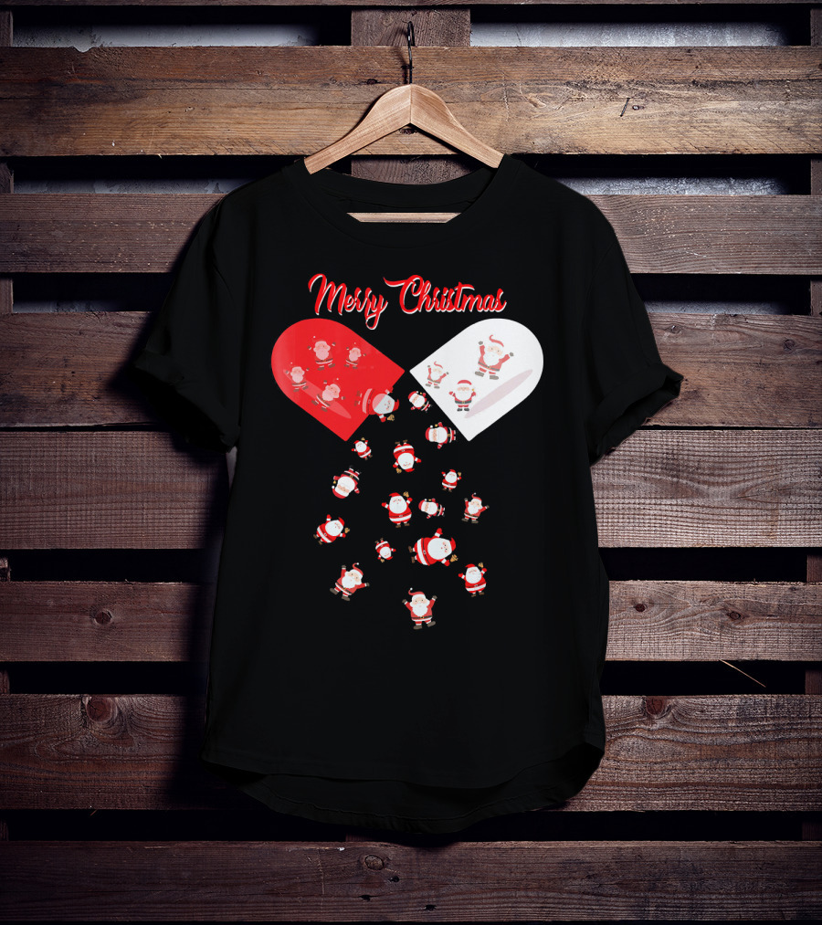 Merry Christmas Santa Capsule Fun T-Shirt