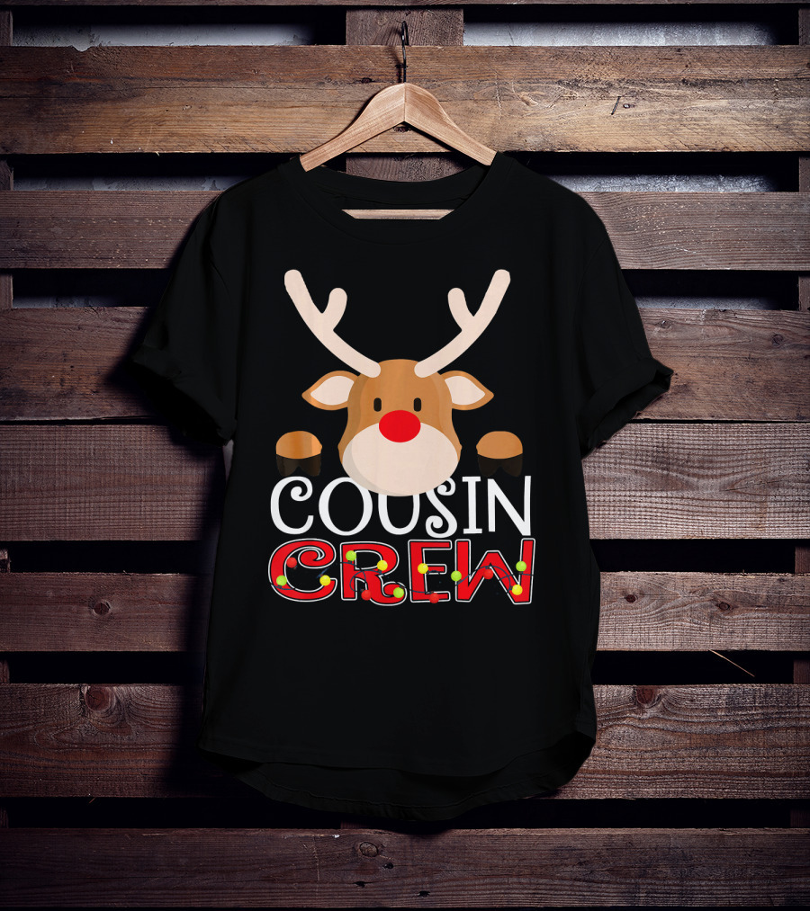 Cousin Crew Reindeer Kids Matching Family T-Shirt