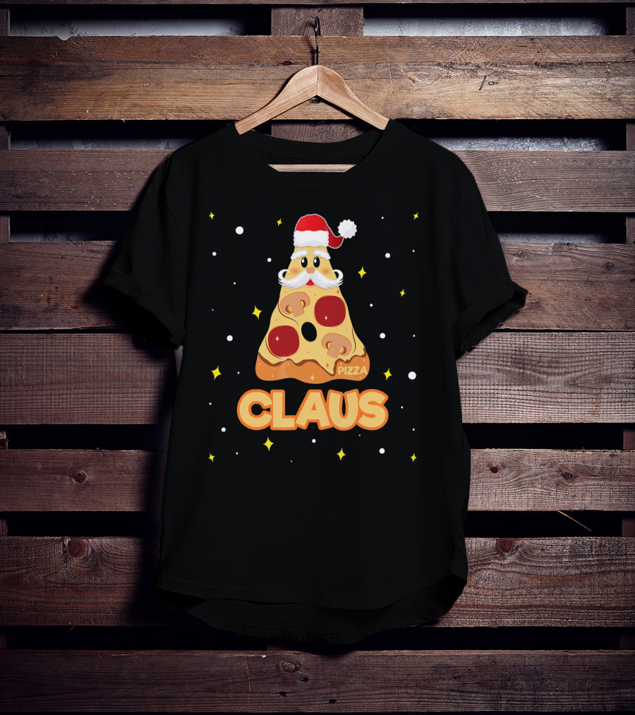 Pizza Claus Funny Santa Merry Crustmas T-Shirt