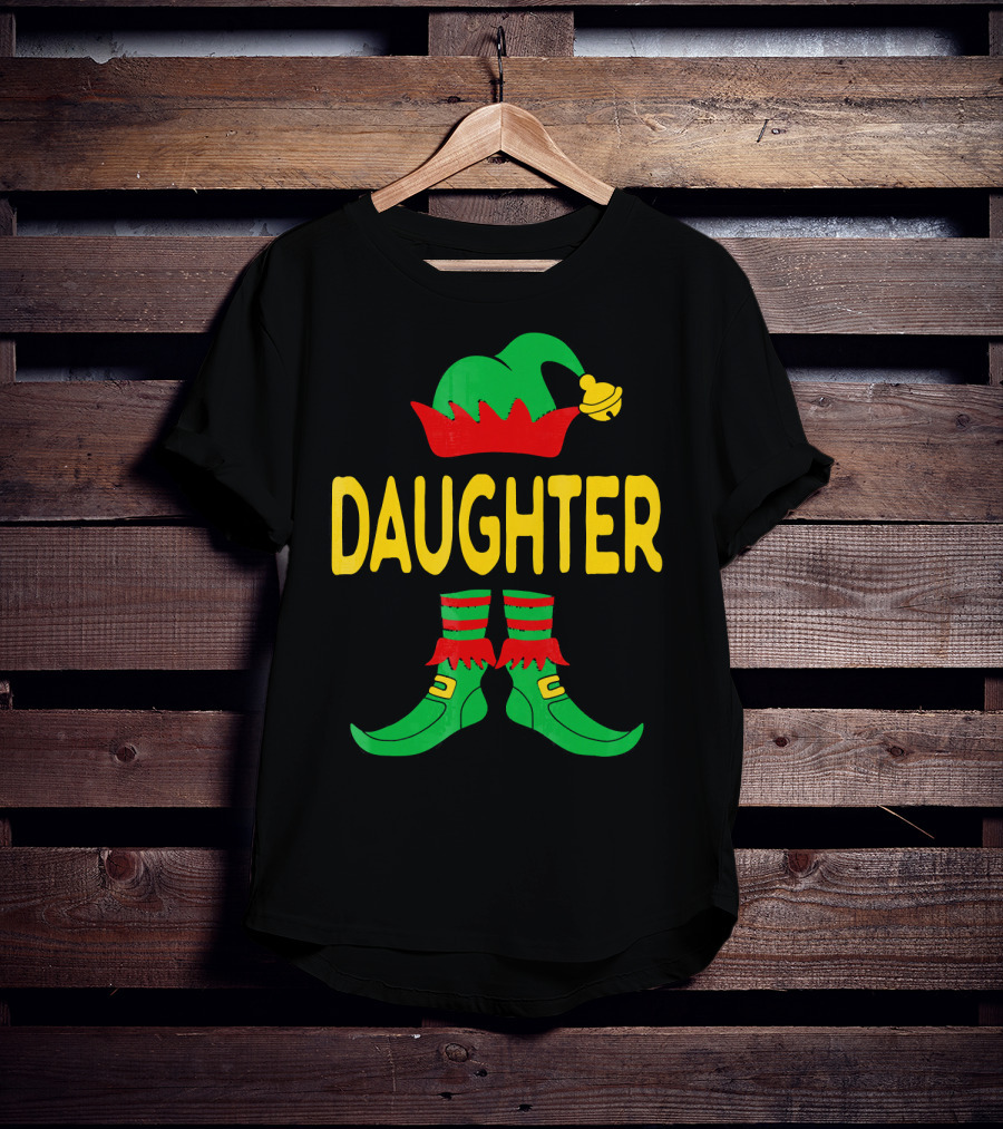Daughter Elf Christmas Family Matching Outfits T-Shirt