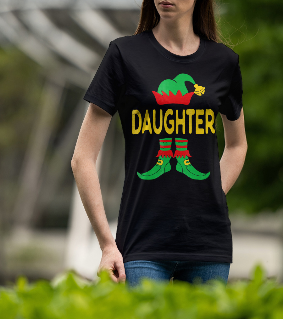Daughter Elf Christmas Family Matching Outfits T-Shirt