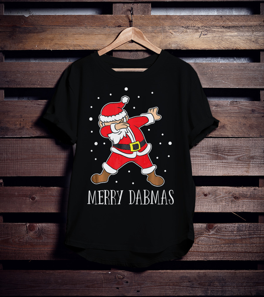 Merry Dabmas Funny Dabbing Christmas Santa T-Shirt