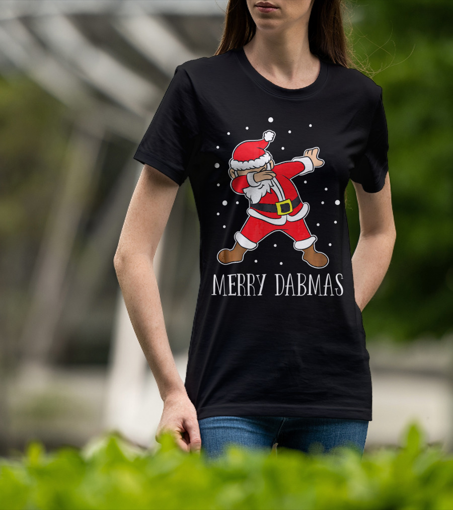 Merry Dabmas Funny Dabbing Christmas Santa T-Shirt