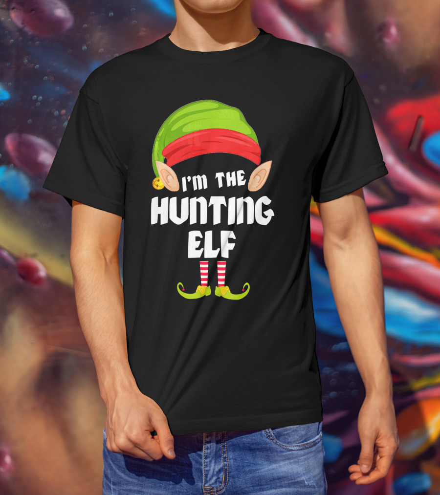 I'm The Funny Hunting Elf Matching Family Group T-Shirt