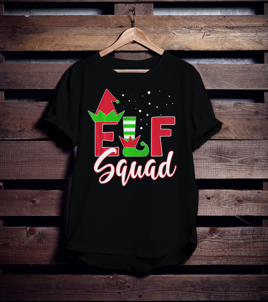 Elf Squad Christmas Teachers Holiday Team T-Shirt