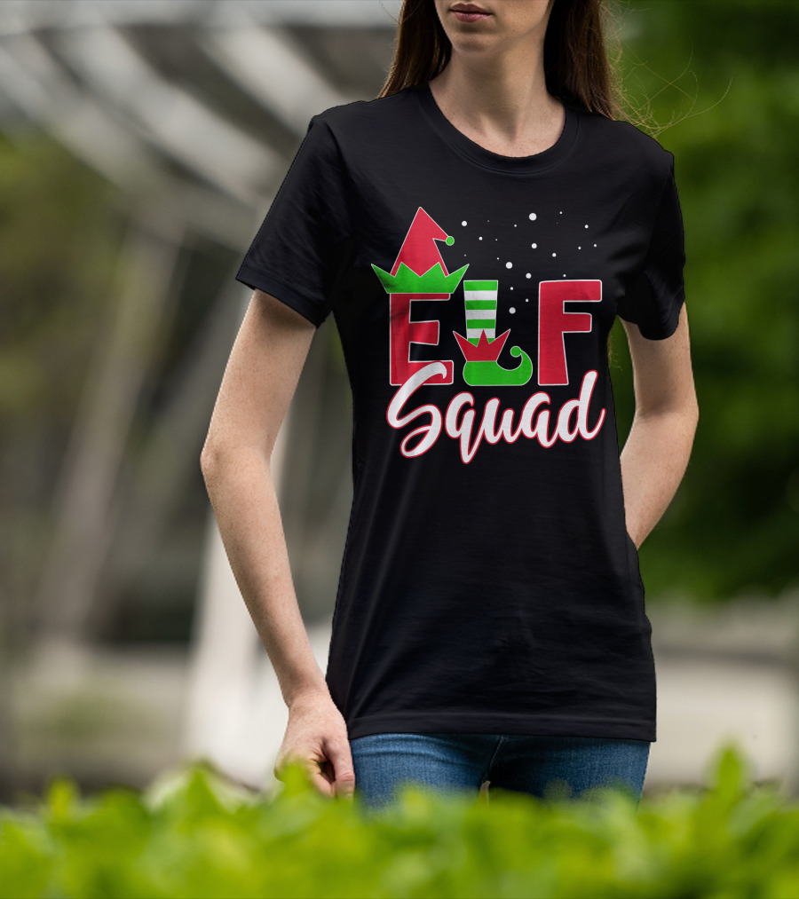 Elf Squad Christmas Teachers Holiday Team T-Shirt