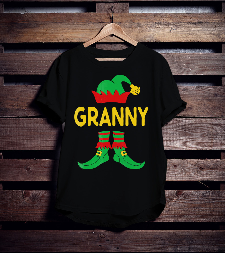 Granny Elf Christmas Family Matching T-Shirt