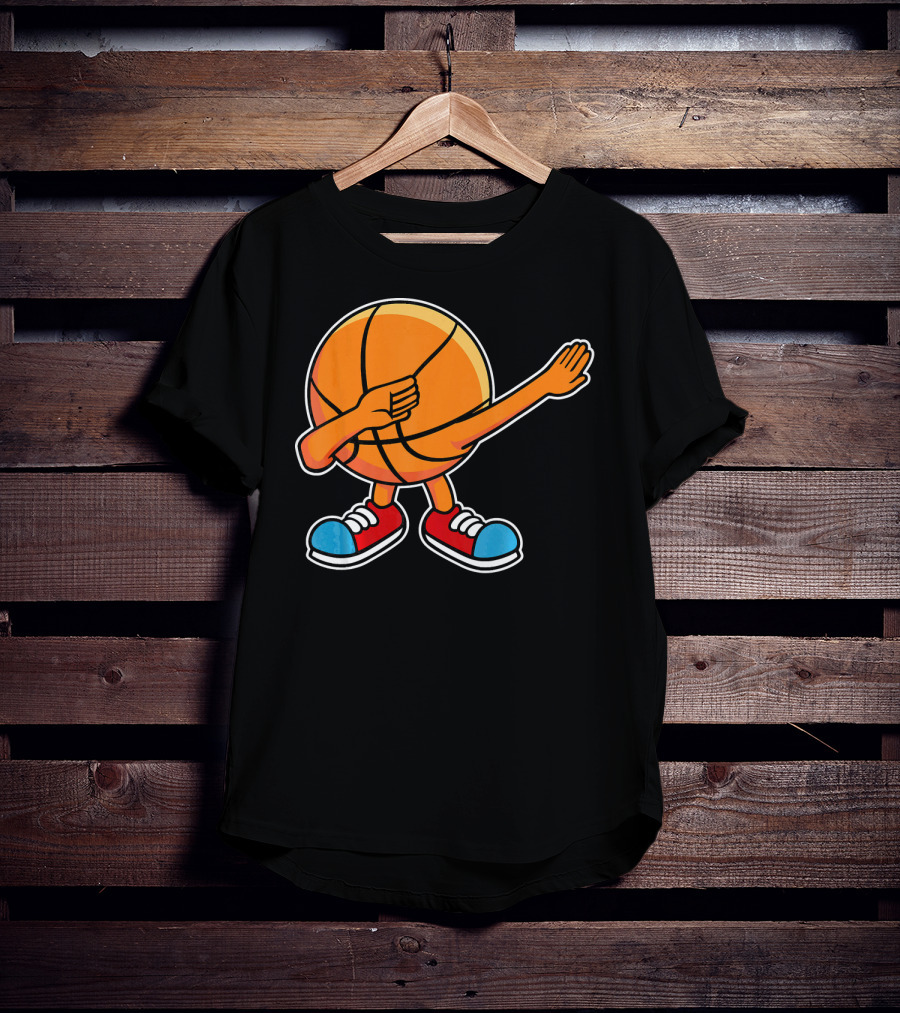 Dabbing Basketball Character With Sneakers T-Shirt