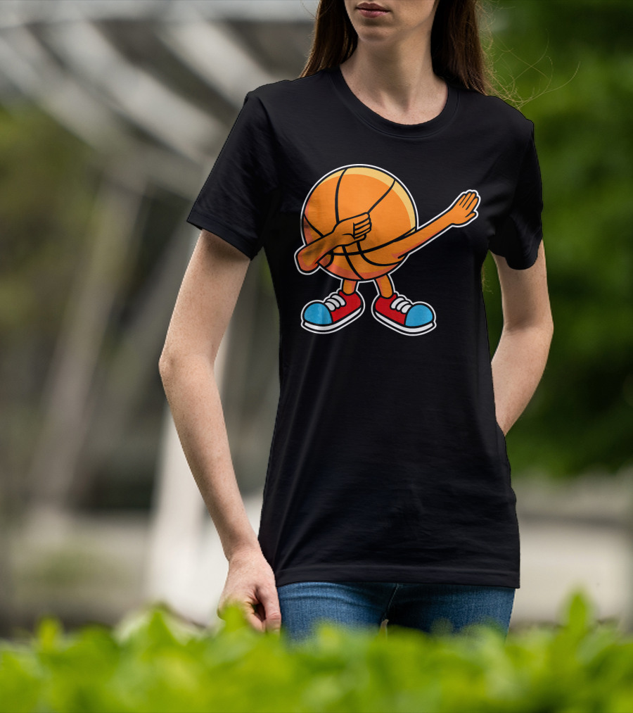 Dabbing Basketball Character With Sneakers T-Shirt