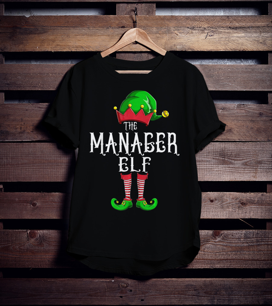 The Manager Elf Christmas Costume T-Shirt