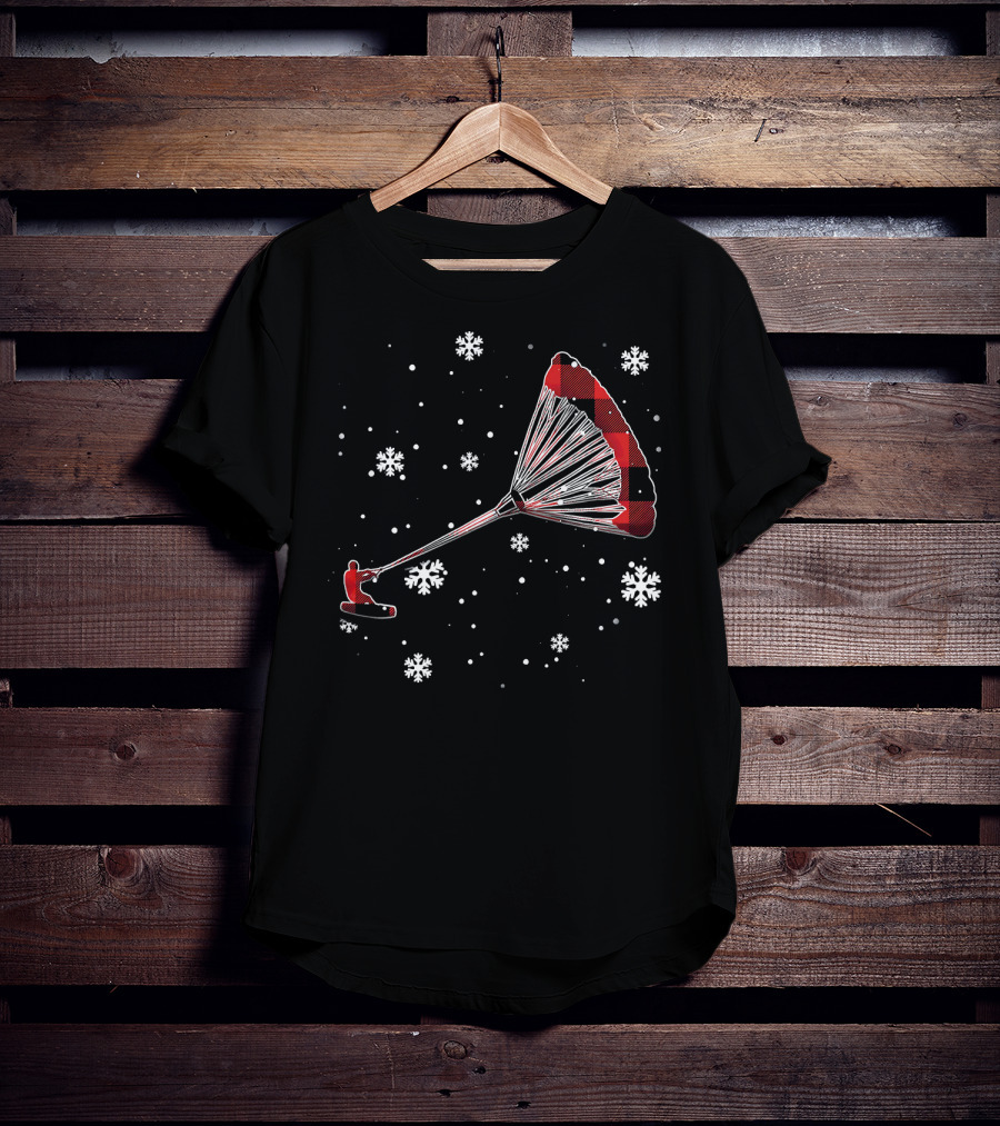 Snowflake Kiteboarding Plaid Adventures T-Shirt