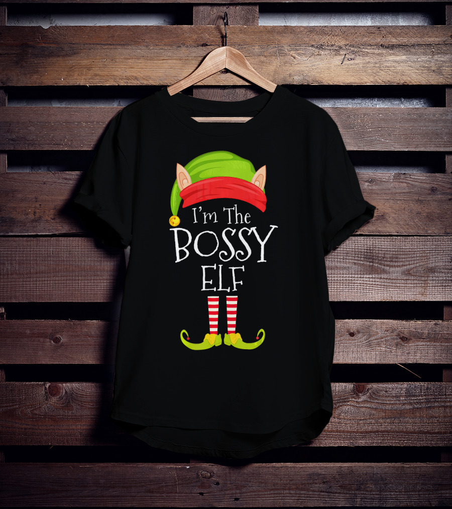 I'm The Bossy Elf Christmas T-Shirt