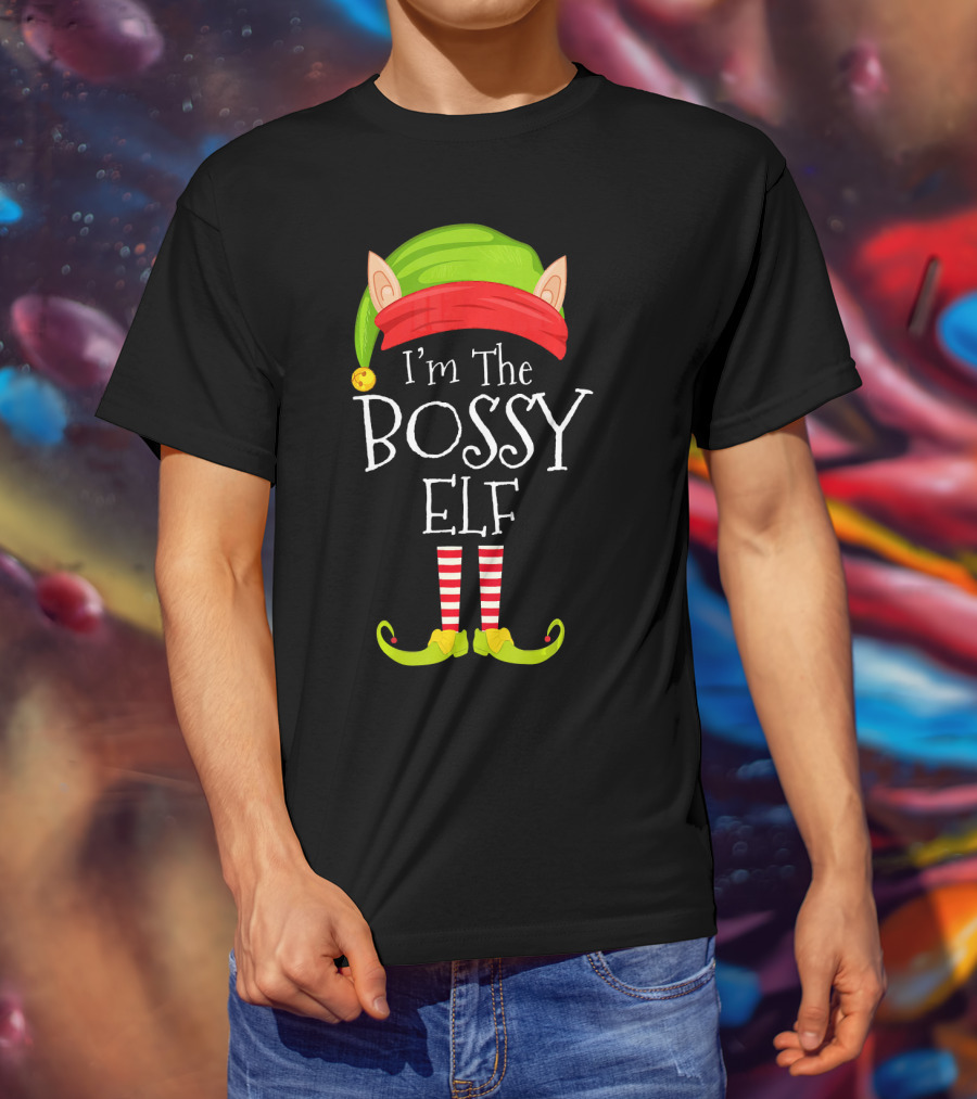 I'm The Bossy Elf Christmas T-Shirt