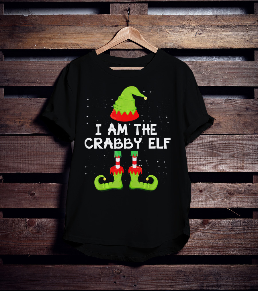 I Am The Crabby Elf Matching Family Christmas Group T-Shirt