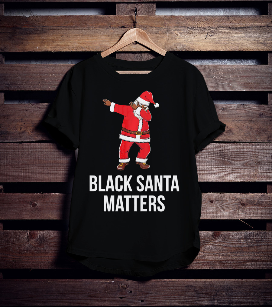 Black Santa Matters Dabbing Santa T-Shirt