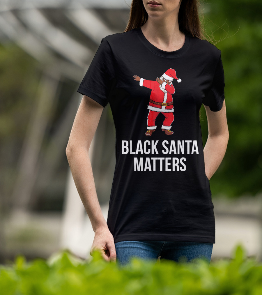 Black Santa Matters Dabbing Santa T-Shirt