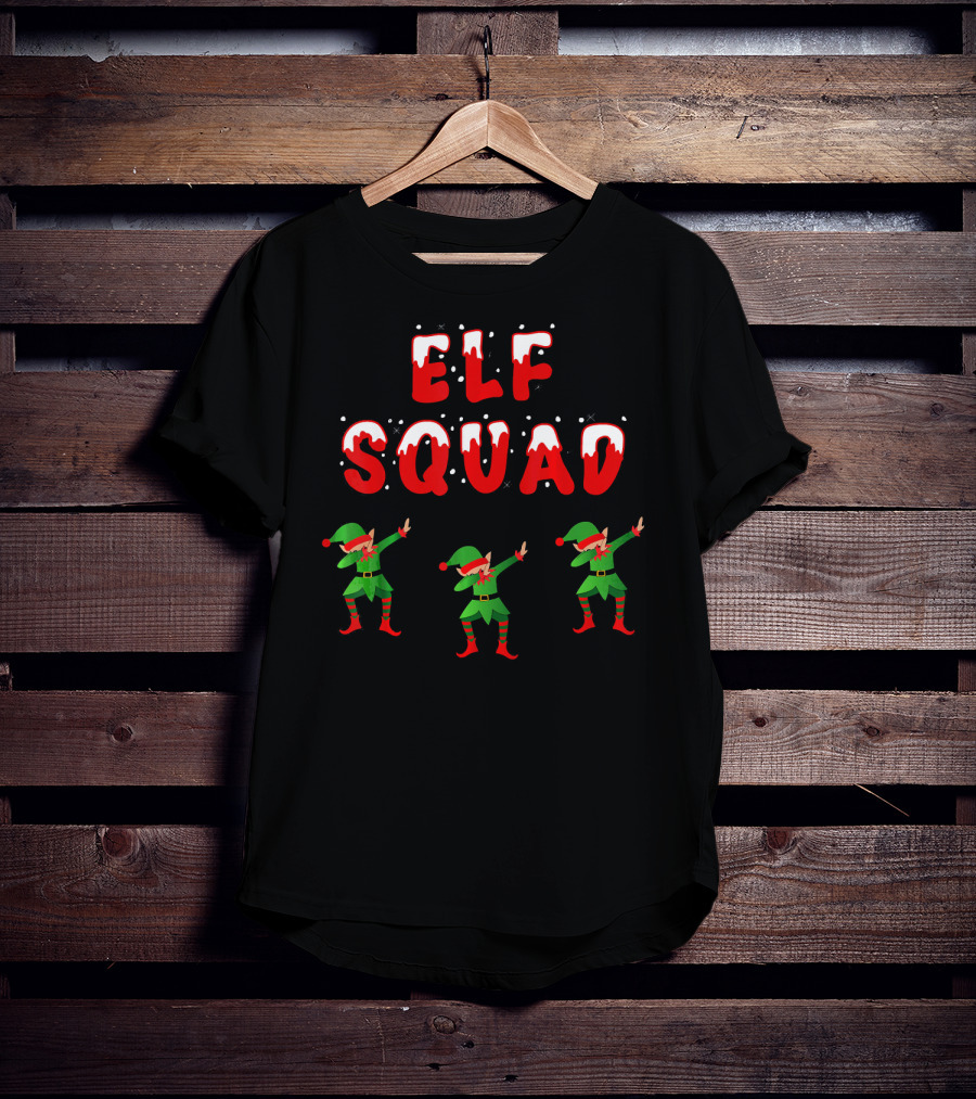 Elf Squad Funny Christmas Dabb T-Shirt