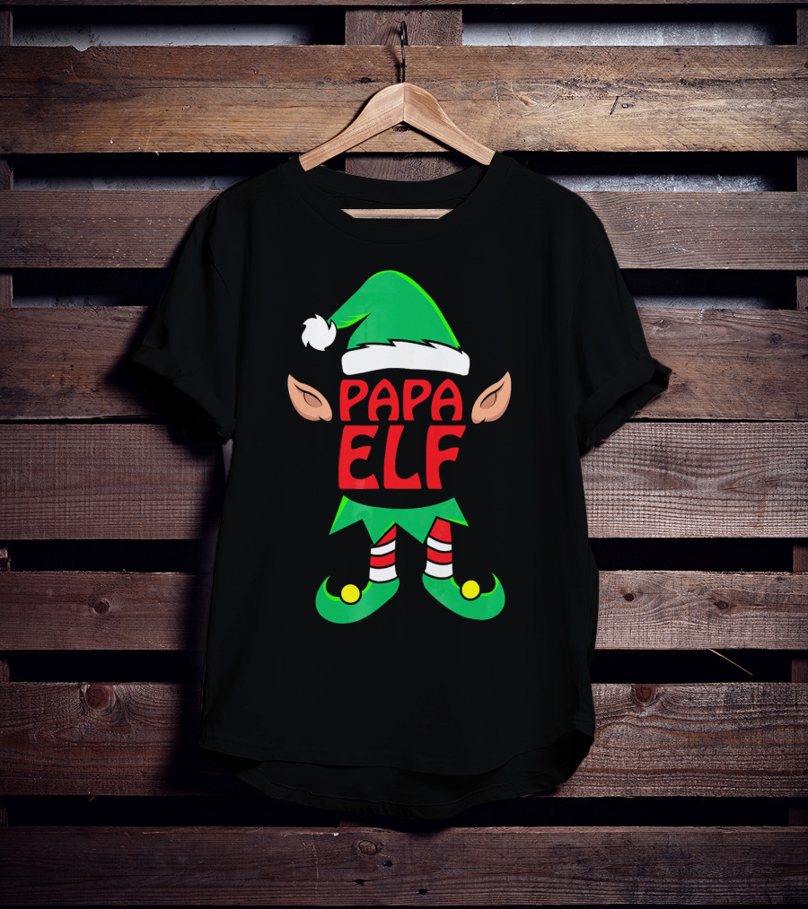 Papa ELF Family Christmas Costume T-Shirt