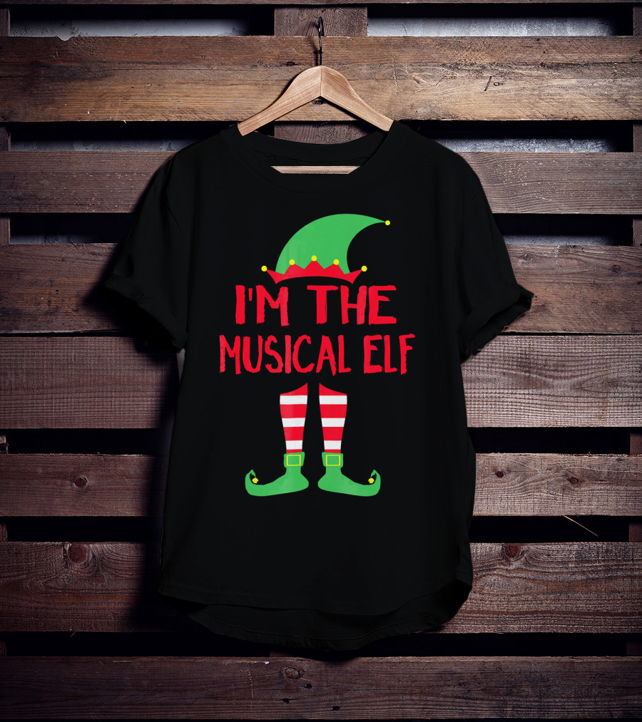 I'm The Musical Elf Matching Family Christmas Pajama Party T-Shirt
