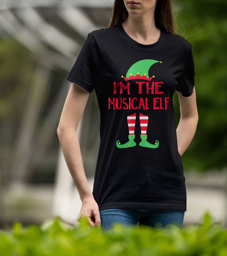 I'm The Musical Elf Matching Family Christmas Pajama Party T-Shirt