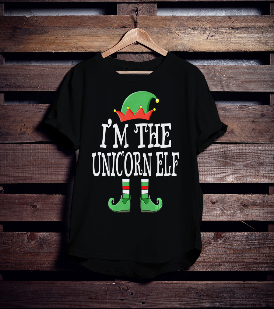 I'm The Unicorn Elf Matching Family Christmas Funny T-Shirt