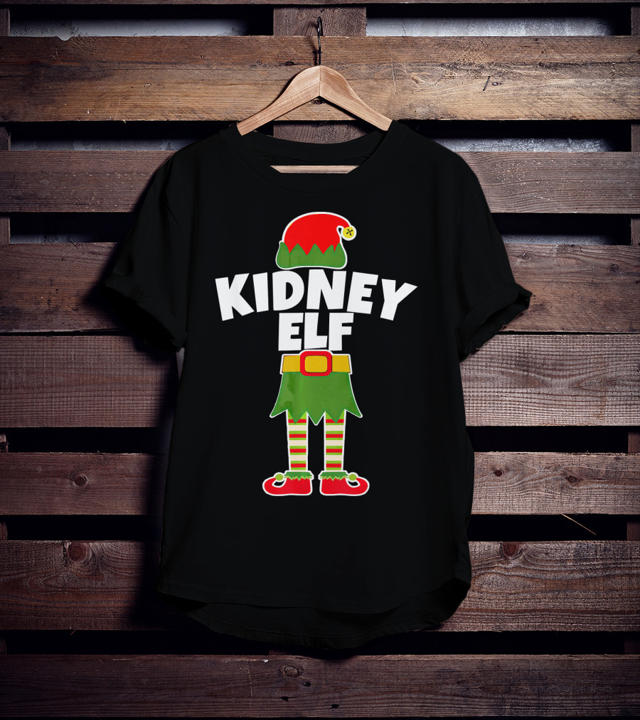 Kidney Elf Nephrologist Nephrology Nurse Christmas T-Shirt