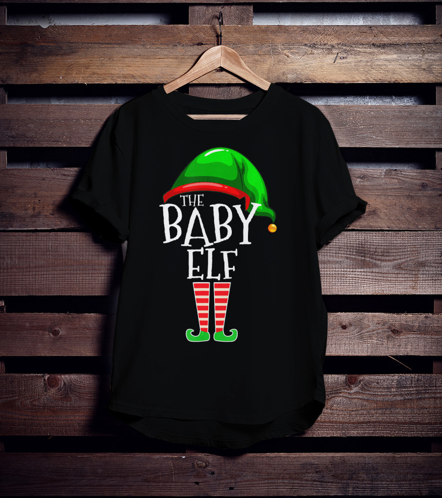 The Baby Elf Group Matching Family Christmas T-Shirt