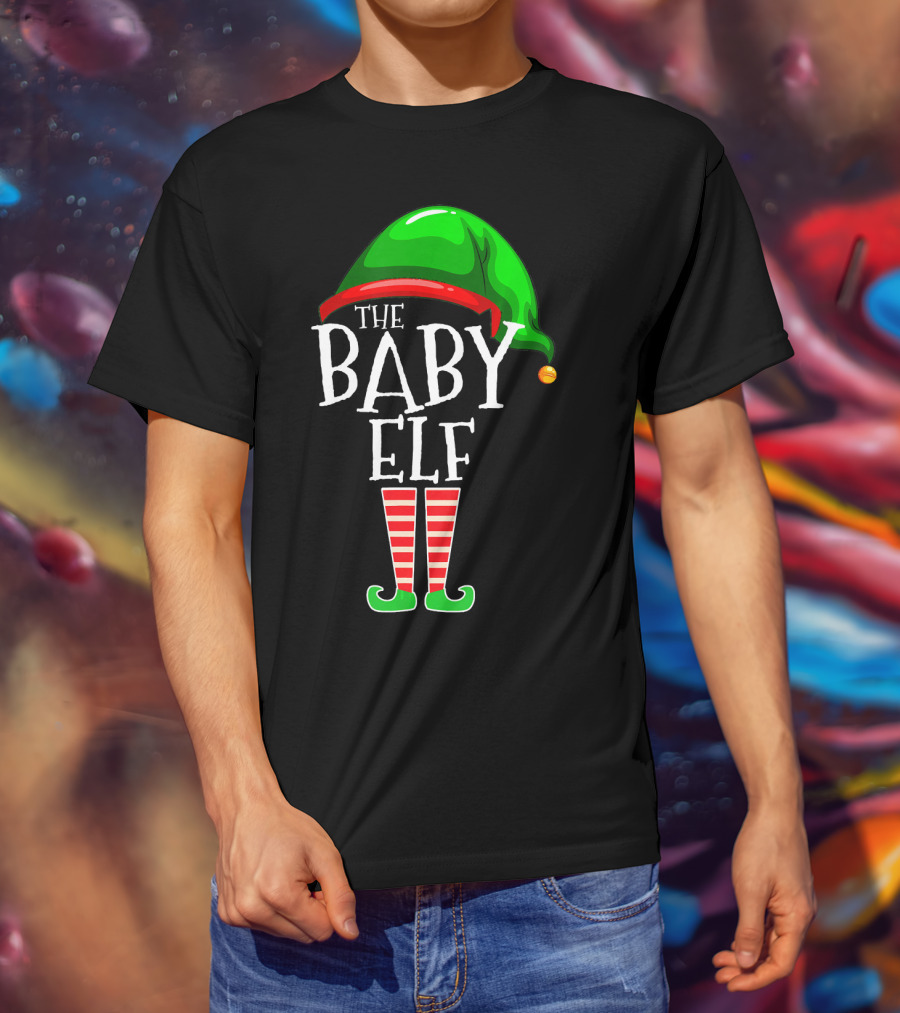The Baby Elf Group Matching Family Christmas T-Shirt