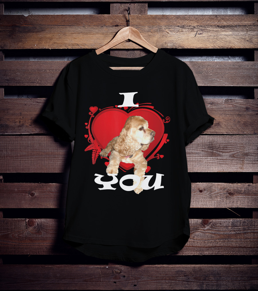 I Heart You Cocker Spaniel Love T-Shirt