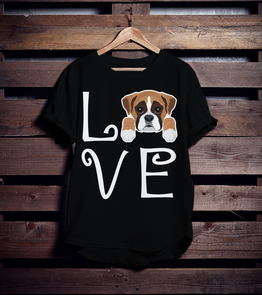 Love Boxer Puppy Dog Owner Boxer Love T-Shirt